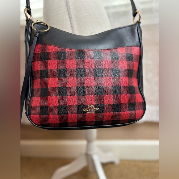 Coach Handbags - COACH Gingham Print Chaise Crossbody